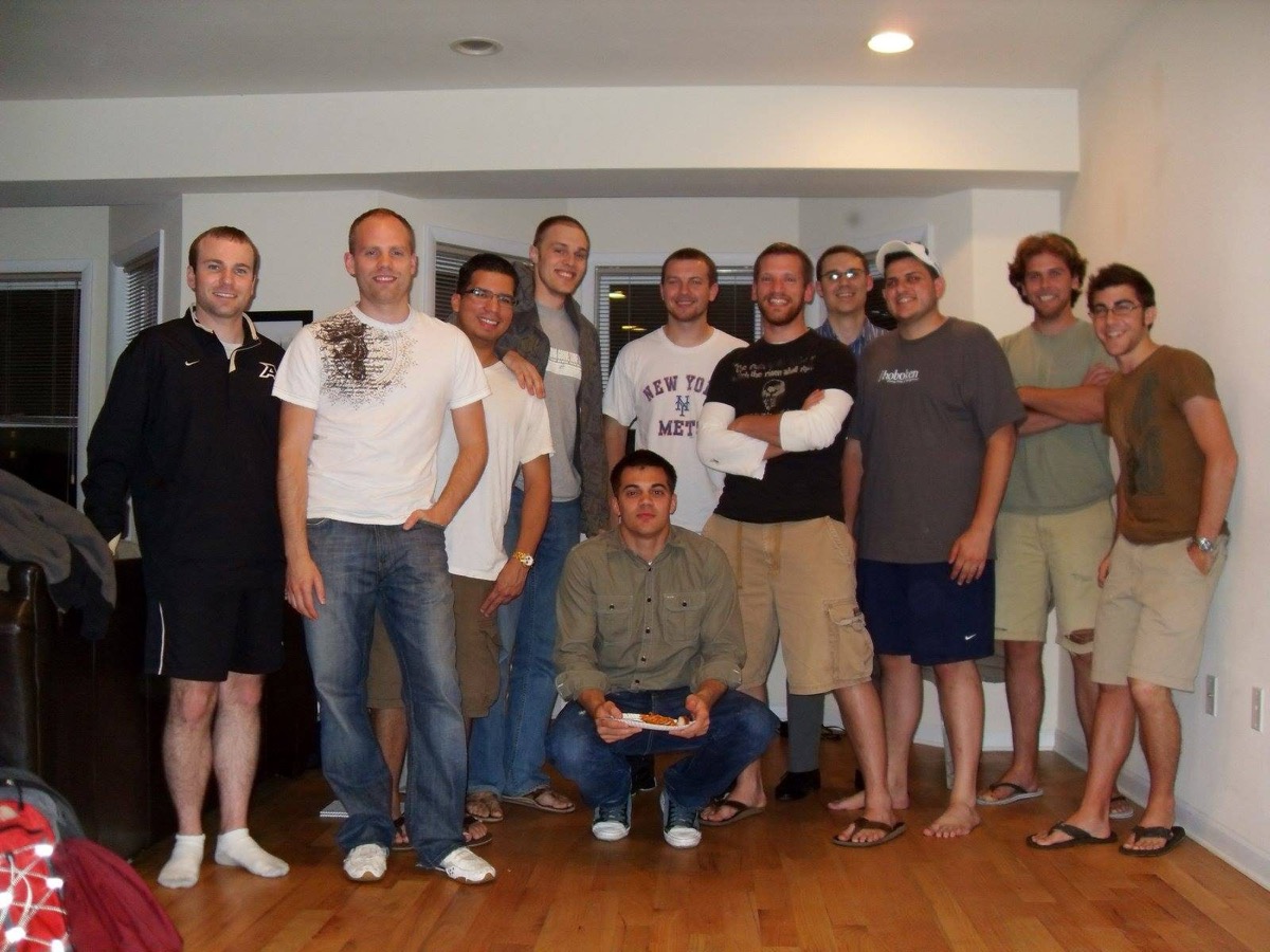 Early men's small group gathering at Hoboken Grace